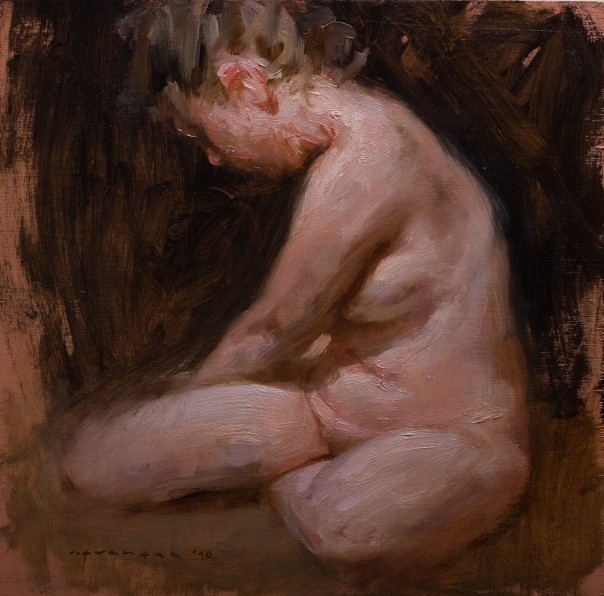 "Modelo sentada"